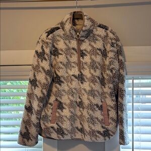 Thread & Supply Patterned Fleece Pullover